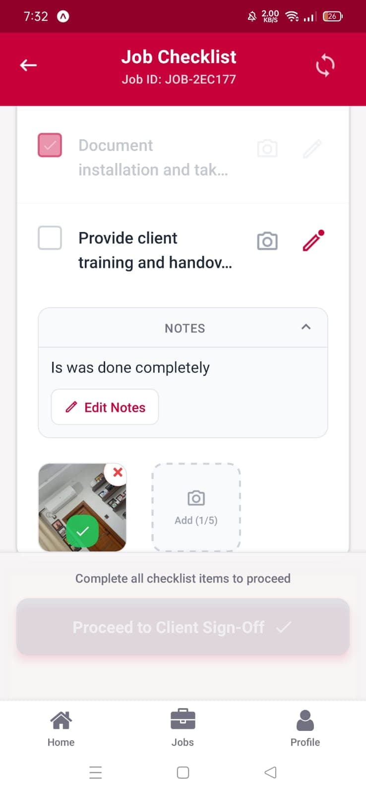 Checklist with Photo Capture